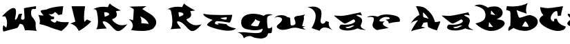 WEIRD font download