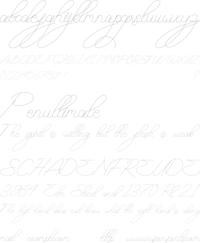 Bedriyas font preview