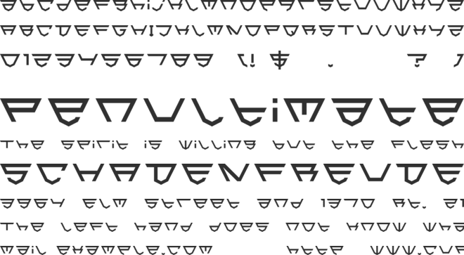HTML5 Shield font preview