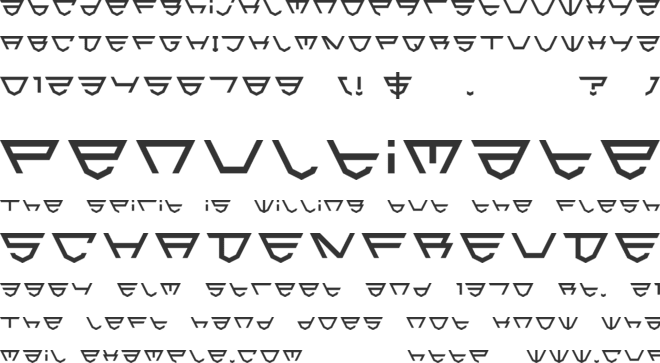 HTML5 Shield font preview