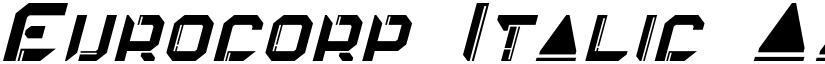 Eurocorp Italic font