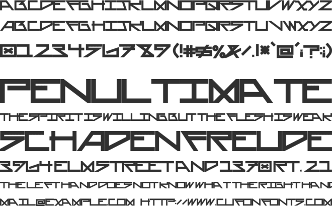 AsteriskBold font preview