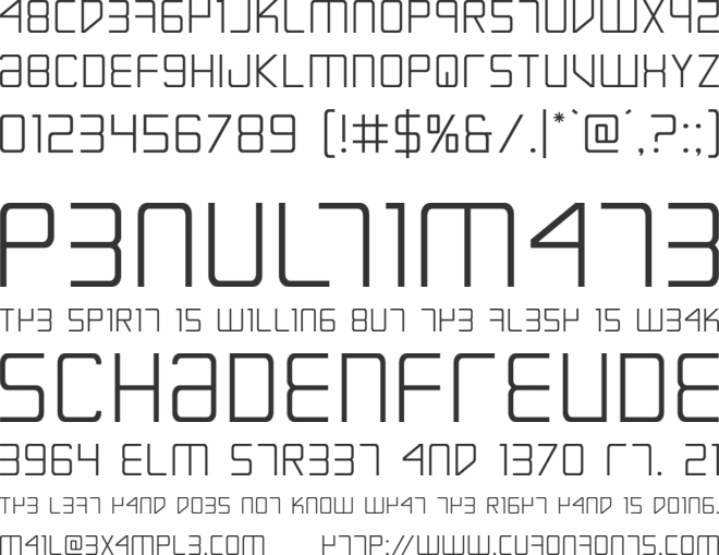 Escape Artist font preview