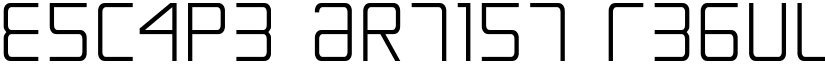 Escape Artist Regular font
