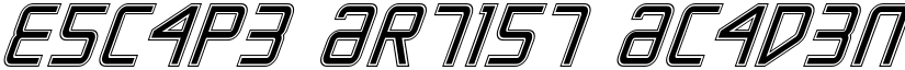 Escape Artist Academy Italic Italic font