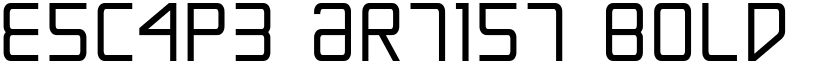 Escape Artist Bold Bold font