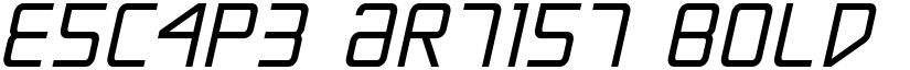 Escape Artist Bold Semi-Italic Bold Semi-Italic font