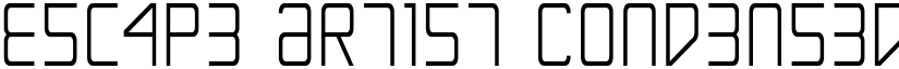 Escape Artist Condensed Condensed font