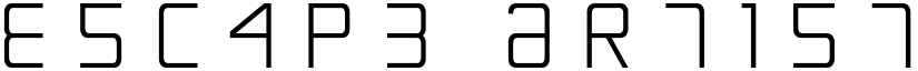 Escape Artist Ttitle Regular font