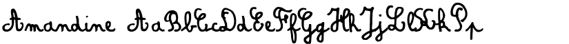 Amandine font