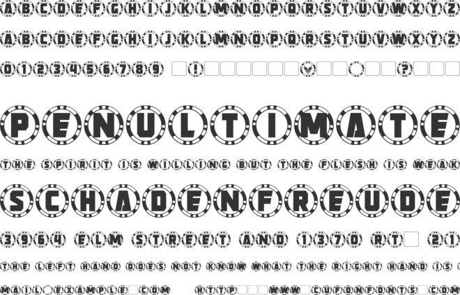 Strongarm Caps font preview