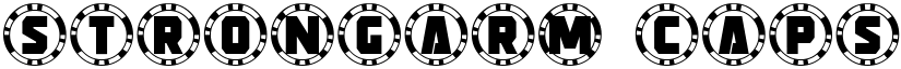 Strongarm Caps Regular font