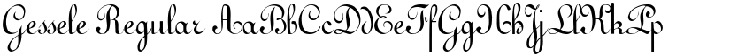 Gessele Regular font
