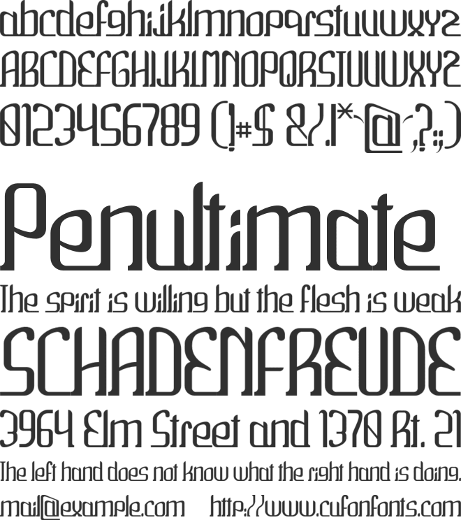 Wako font preview