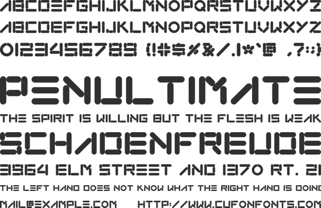LOXO font preview