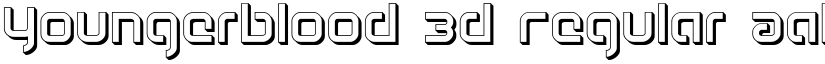 Youngerblood 3D Regular font