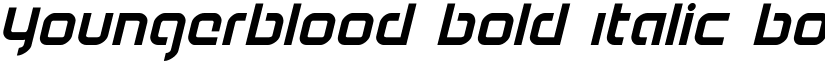 Youngerblood Bold Italic Bold Italic font