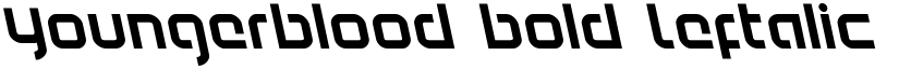 Youngerblood Bold Leftalic Bold Italic font