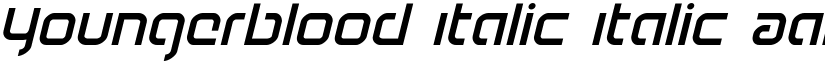 Youngerblood Italic Italic font