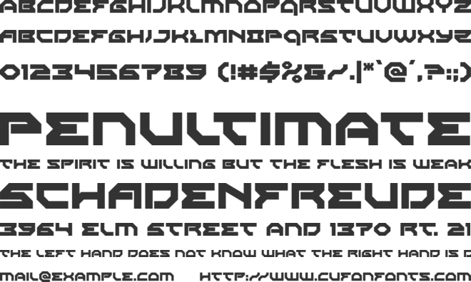 Xeno-Demon font preview