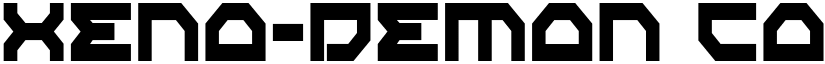 Xeno-Demon Condensed Condensed font