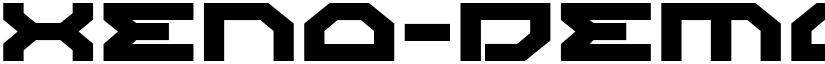 Xeno-Demon Expanded Expanded font