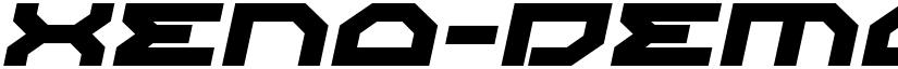 Xeno-Demon Expanded Italic Expanded Italic font