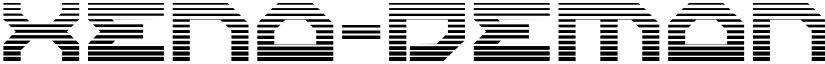 Xeno-Demon Gradient Regular font