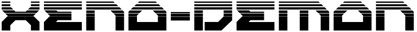 Xeno-Demon Half-Tone Regular font