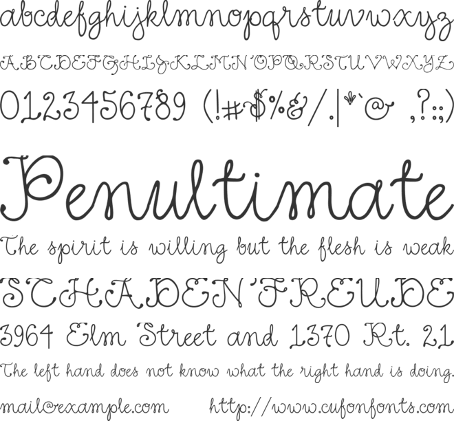 DJ Fancy font preview