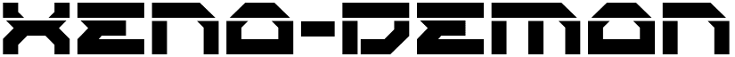 Xeno-Demon Laser Regular font