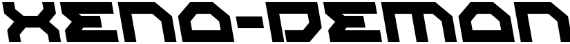 Xeno-Demon Leftalic Italic font