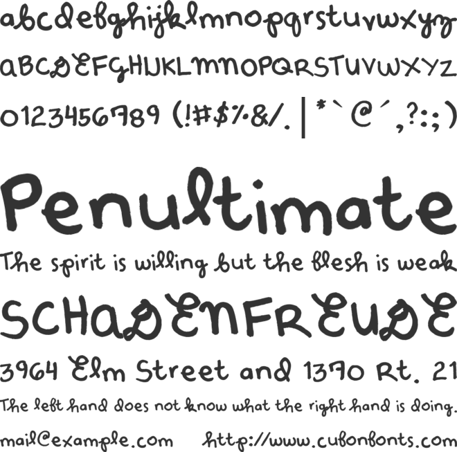 Denne Etude font preview