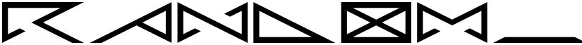 RANDOM_DM Regular font