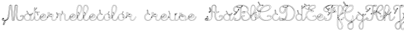Maternellecolor creuse font