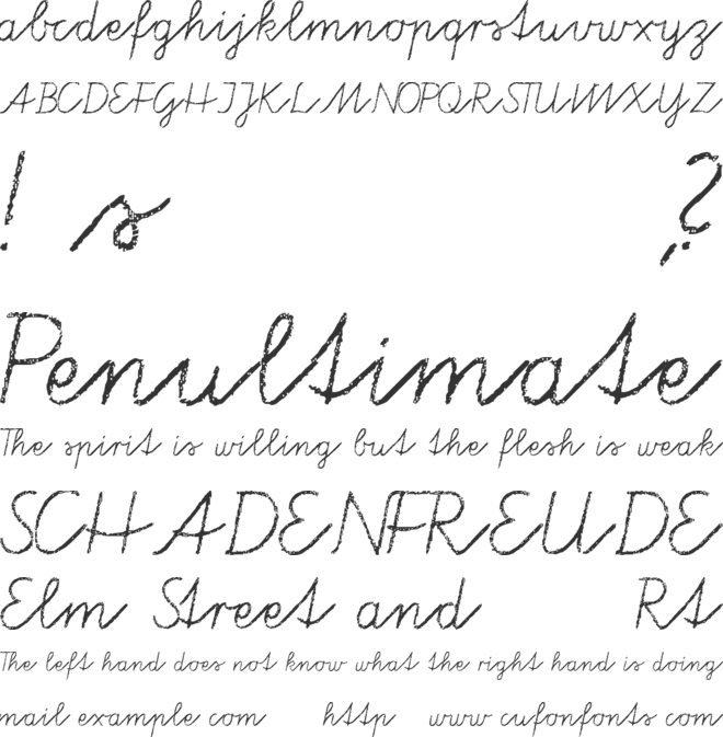 Tafelschrift font preview