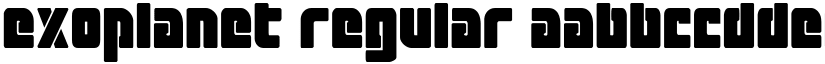 Exoplanet Regular font