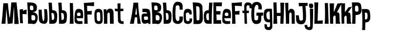 MrBubbleFont font