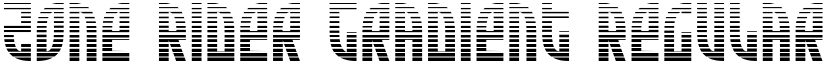 Zone Rider Gradient Regular font