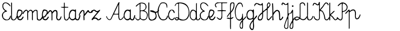 Elementarz font