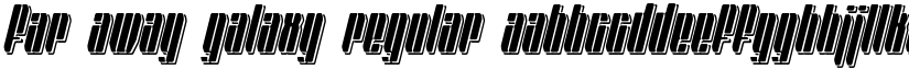 Far away galaxy Regular font