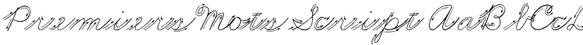 Premiers Mots Script font