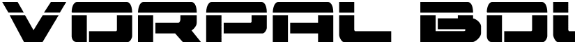 Vorpal Bold Bold font