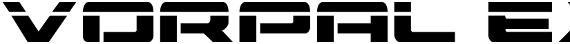 Vorpal Expanded Expanded font