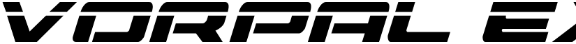 Vorpal Expanded Italic Expanded Italic font