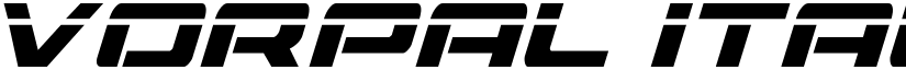 Vorpal Italic Italic font