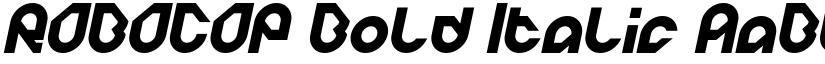 ROBOCOP Bold Italic font