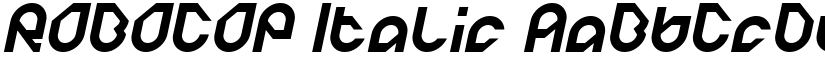 ROBOCOP Italic font