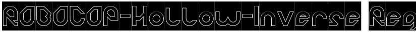 ROBOCOP-Hollow-Inverse Regular font