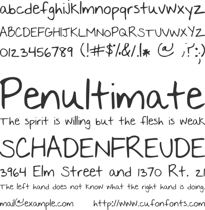 Nothing You Could Say font preview